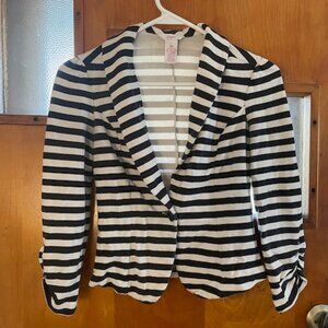 Candie's Striped Crop Jacket